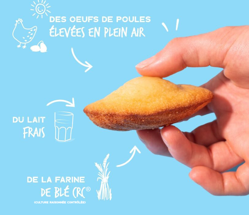 Madeleine Sorties du Four moins sucrées