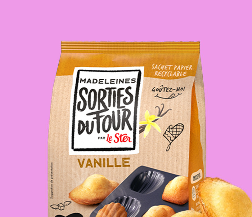 Madeleines sorties du four vanille