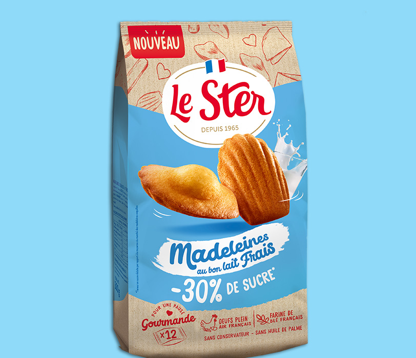 Madeleines Le Ster moins sucrée