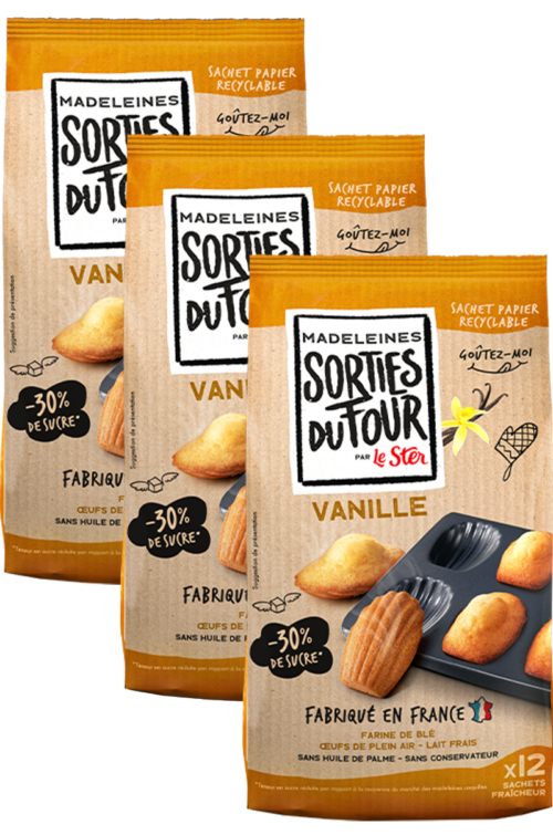 madeleines sorties du four vanille