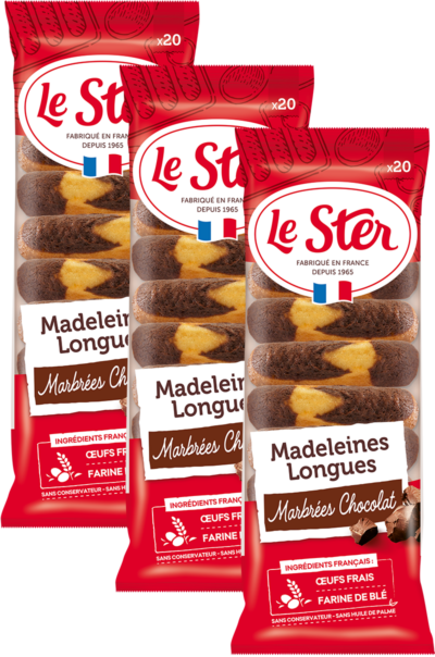 Le Ster - Madeleines Marbrées Chocolat