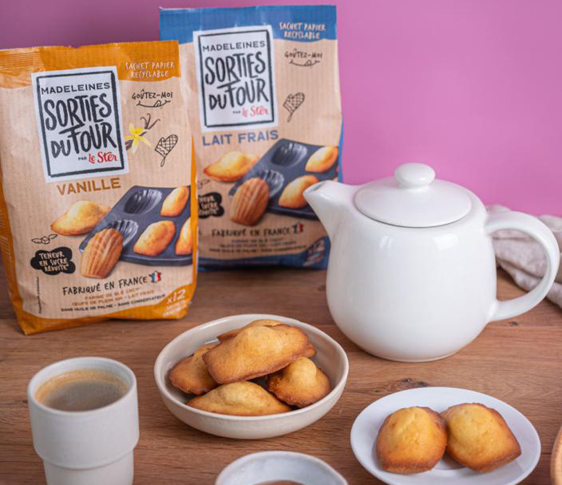 pack madeleines sorties du four