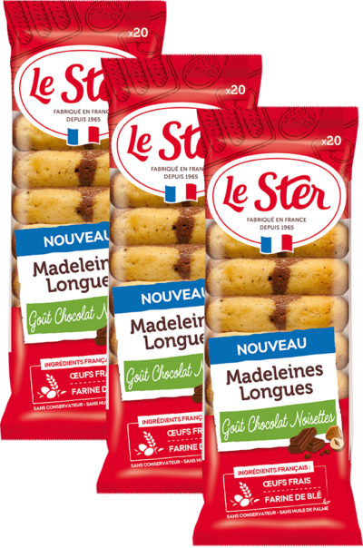 Madeleine Longue Chocolat Noisettes Le Ster