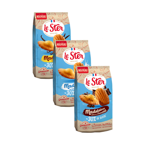 Lot découverte Madeleines -30% de sucre*