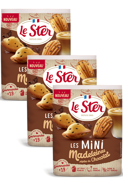 Mini madeleines pépites de chocolat Le Ster