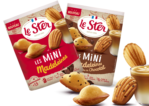 Mini madeleines pépites de chocolat Le Ster et nature
